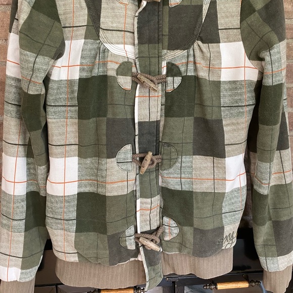 Roxy Green Plaid Jacket - Picture 2 of 9